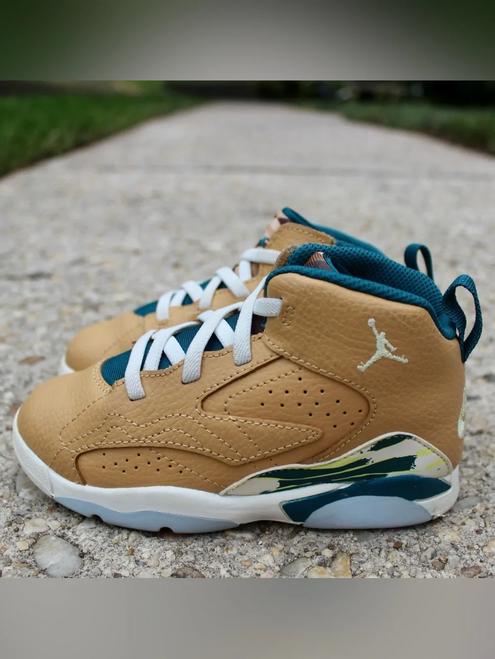 Air Jordan Toddler Jumpman MVP 'Twine Geode Teal' Sneaker Sz 10C